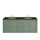 James Martin Chicago 72" Double Bathroom Vanity, Smokey Celadon