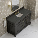 James Martin Brookfield 60" Single Bathroom Vanity, Black Onyx