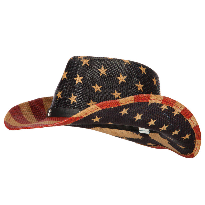 Kid's USA Flag Designed Cowboy Hat