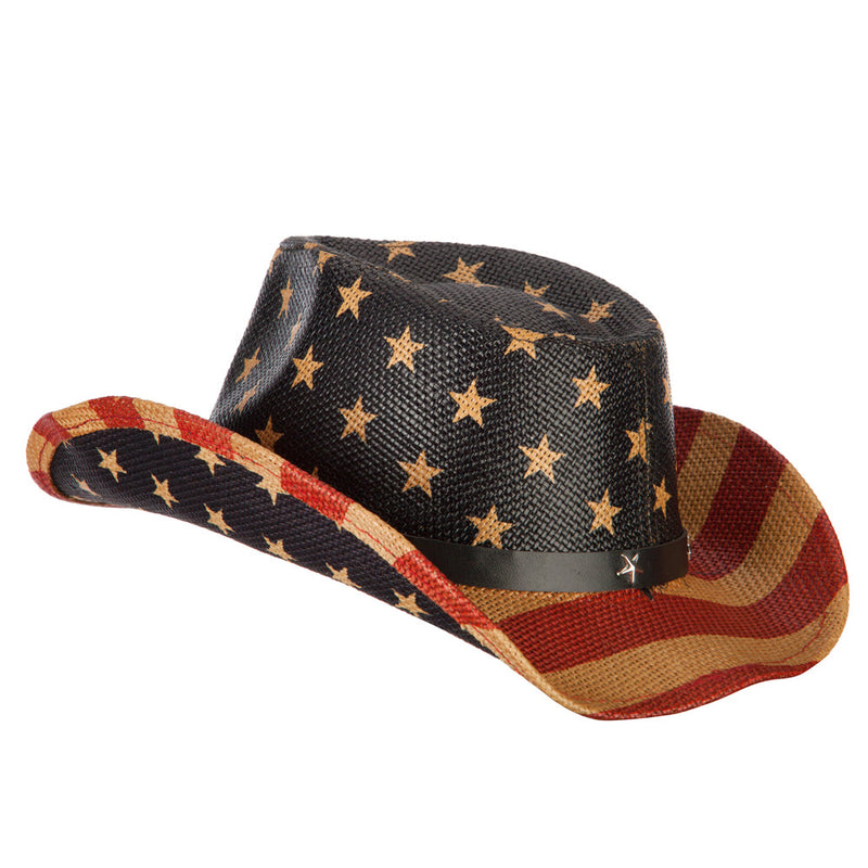 Kid's USA Flag Designed Cowboy Hat