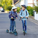Folding Aluminum Alloy Scooter with 3 Adjustable Heights-Blue by LJGDeals