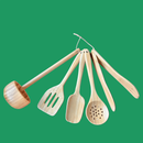 Kids Bamboo Cooking Utensil Set by Bamboo Switch