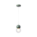 GobekUsa Kids Bedside Pendulum Light - Gourd Shape, Milky Glass, Macaron Ceiling Pendant - Pink/Yellow/Blue