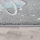 Kids Galaxy Rug Outer Space For Nursery In Grey