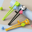 Kids multicolor bear panda and cat training chopsticks dining room by Decorbites