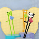 Kids multicolor bear panda and cat training chopsticks dining room by Decorbites