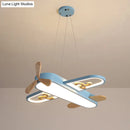 GobekUsa Kids' Plane Acrylic Hanging Lamp LED Chandelier for Bedrooms