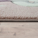 Kids Rug Rainbow Unicorn Pastel Pink