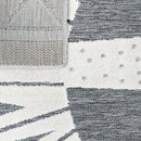 Kids Rug Tweet Happy Lion Play-Mat in Mottled Grey