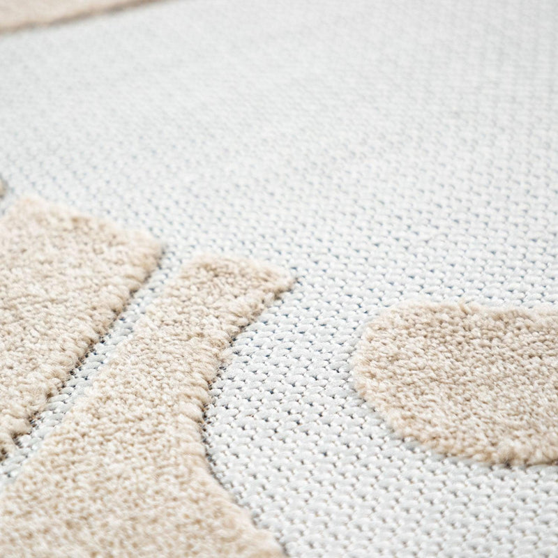 Kids Rug Tweet Happy Lion Play-Mat Round in Beige