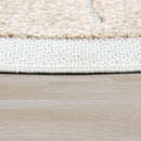 Kids Rug Tweet Happy Lion Play-Mat Round in Beige