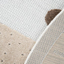 Kids Rug Tweet Happy Lion Play-Mat Round in Beige