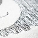 Kids Rug Tweet Round Play Mat Llama Motif in Mottled Grey