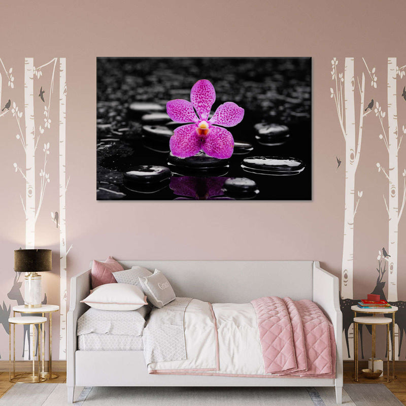 Zen Purple Orchid Wall Art