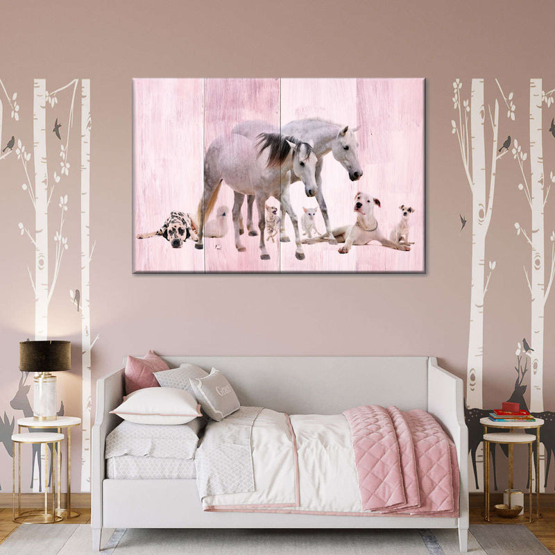 Dogs And Horses Wall Art