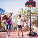 Adjustable Kids' Basketball Hoop Stand with Durable Net and Wheel by LJGDeals