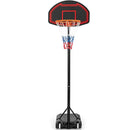 Adjustable Kids' Basketball Hoop Stand with Durable Net and Wheel by LJGDeals