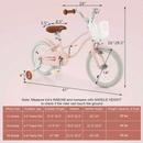 14 Inch Kid's Bike with Removable Training Wheels and Basket-Pink by LJGDeals