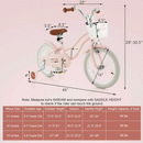 16 Inch Kids Bike with Front Handbrake and 2 Training Wheels-Pink by LJGDeals