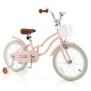 Children Bicycle with Front Handbrake and Rear Coaster Brake-Pink by LJGDeals