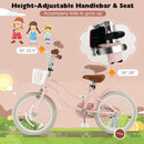 Children Bicycle with Front Handbrake and Rear Coaster Brake-Pink by LJGDeals