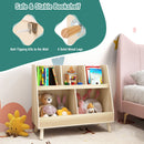 5-Cube Kids Bookshelf and Toy Organizer with Anti-Tipping Kits