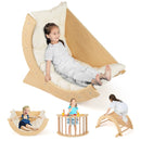 Kids Climbing Arch with Cushion Montessori Arch Climber/Rocker for Toddlers by LJGDeals