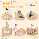 Kids Climbing Arch with Cushion Montessori Arch Climber/Rocker for Toddlers by LJGDeals