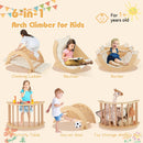 Kids Climbing Arch with Cushion Montessori Arch Climber/Rocker for Toddlers