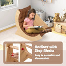 Kids Climbing Arch with Cushion Montessori Arch Climber/Rocker for Toddlers by LJGDeals