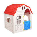 Kids Cottage Playhouse Foldable Plastic Indoor Outdoor Toy by LJGDeals