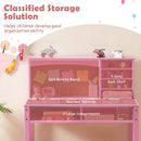 Kids Desk and Chair Set with Hutch and Bulletin Board for 3+ Kids by LJGDeals