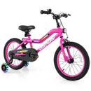18 Inch LED Lighted Kids Bike with Training Wheels and Headlight for Ages 4-8 Years-18 inches by LJGDeals