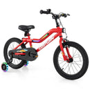 18 Inch Kids Bike with LED Lights Adjustable Carbon Steel Bicycle for 4-8 Years Old-18 inches by LJGDeals