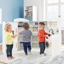 Corner Kids Play Kitchen with Washing Machine and Ice Maker Gift for Boys Girls by LJGDeals