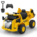 12V Caterpillar Licensed Kids Ride on Dump Truck with Tiltable Bump Bed-Yellow by LJGDeals
