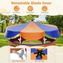 64 Inch Kids Trampoline with Detachable Canopy and Safety Enclosure Net by LJGDeals
