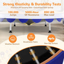 64 Inch Kids Trampoline with Detachable Canopy and Safety Enclosure Net by LJGDeals
