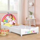 Children Twin Size Upholstered Platform Single Bed by LJGDeals