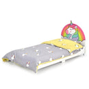 Children Twin Size Upholstered Platform Single Bed by LJGDeals