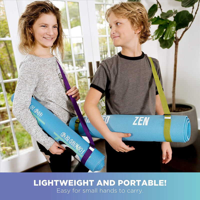 Kid's Sticky Yoga Mat with Designs and Colors