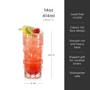Pacific Crystal Tiki Glasses Set of 2 by Viski