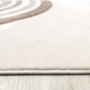 Kids Rug Cosmo with Rainbow & Hearts in Cream