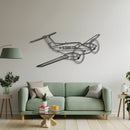 King Air F90 Angle Metal Aircraft Wall Art - NCP0388