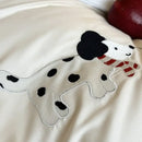 GobekUsa King Bear Embroidered Cotton Bedding Set - Luxury Duvet Cover with Bed Sheet