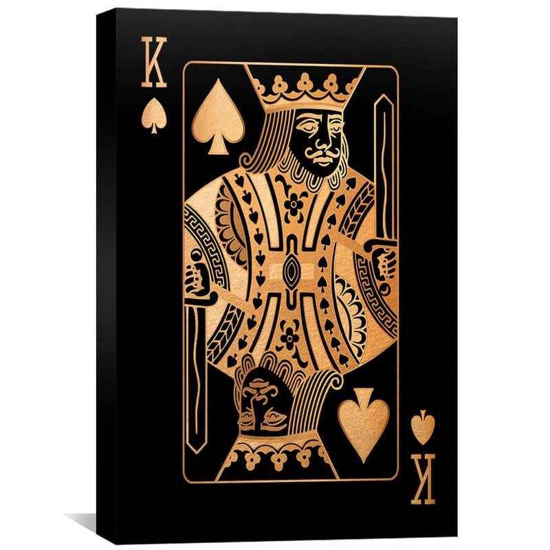 King of Spades - Gold Canvas