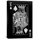 King of Spades - Silver Canvas