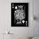 King of Spades - Silver Canvas
