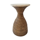 Long Rattan Side Table