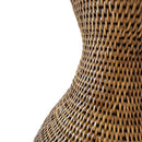 Long Rattan Side Table